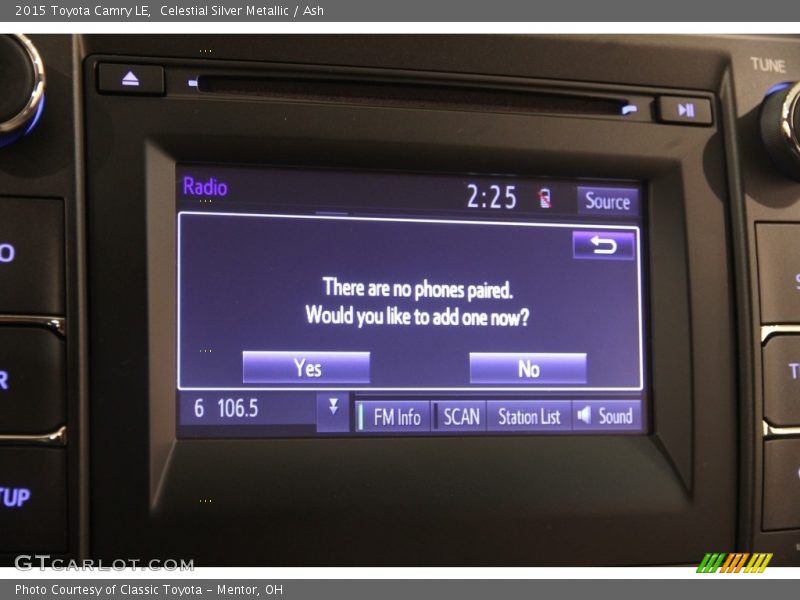 Celestial Silver Metallic / Ash 2015 Toyota Camry LE