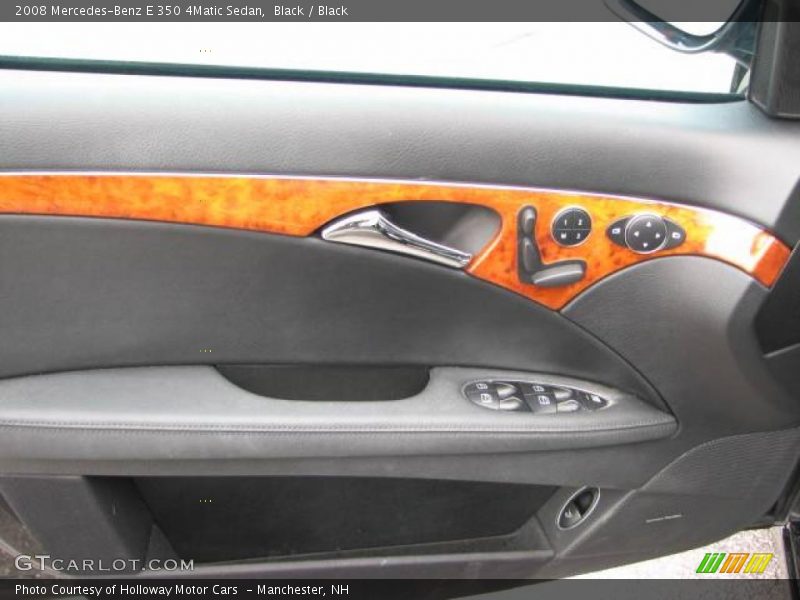 Black / Black 2008 Mercedes-Benz E 350 4Matic Sedan