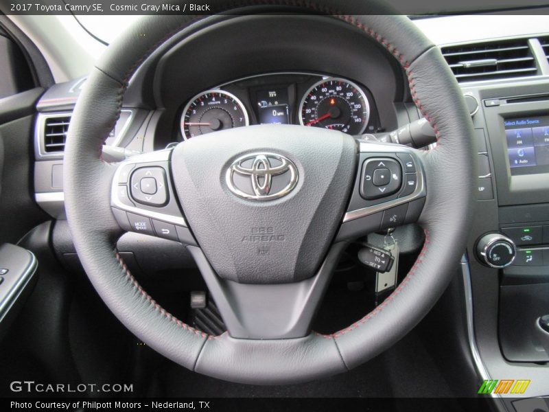 Cosmic Gray Mica / Black 2017 Toyota Camry SE