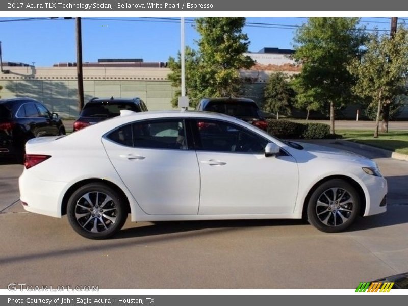 Bellanova White Pearl / Espresso 2017 Acura TLX Technology Sedan