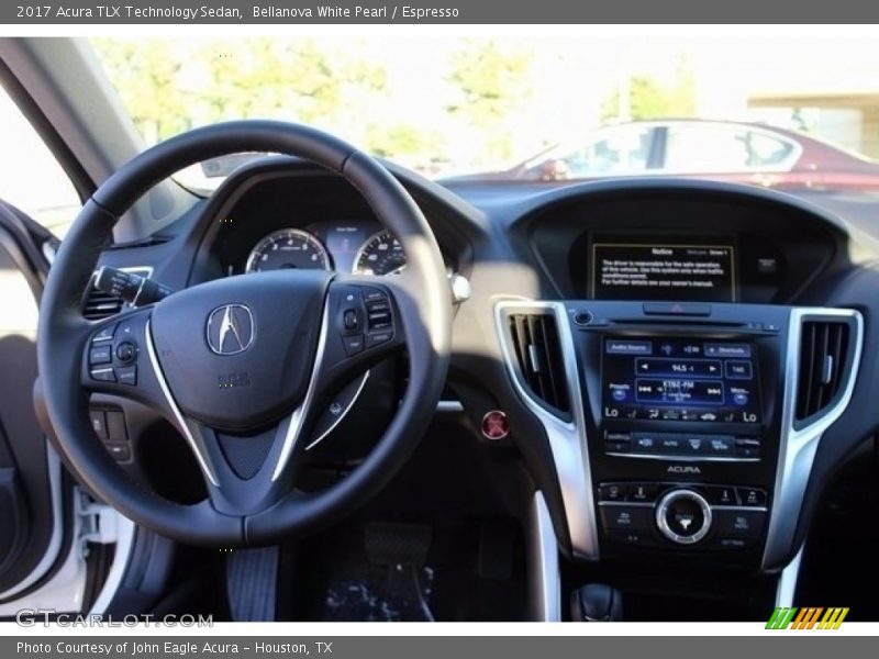 Bellanova White Pearl / Espresso 2017 Acura TLX Technology Sedan
