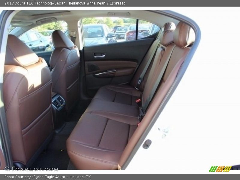 Bellanova White Pearl / Espresso 2017 Acura TLX Technology Sedan