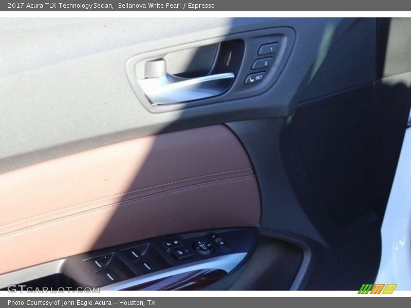 Bellanova White Pearl / Espresso 2017 Acura TLX Technology Sedan