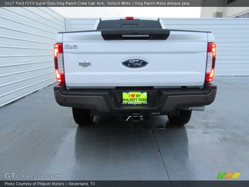 Oxford White / King Ranch Mesa Antique Java 2017 Ford F350 Super Duty King Ranch Crew Cab 4x4