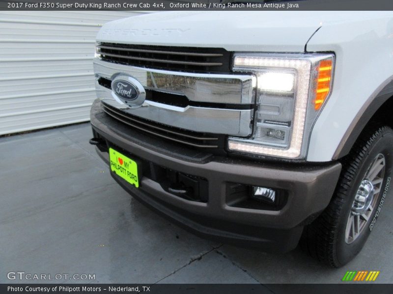 Oxford White / King Ranch Mesa Antique Java 2017 Ford F350 Super Duty King Ranch Crew Cab 4x4
