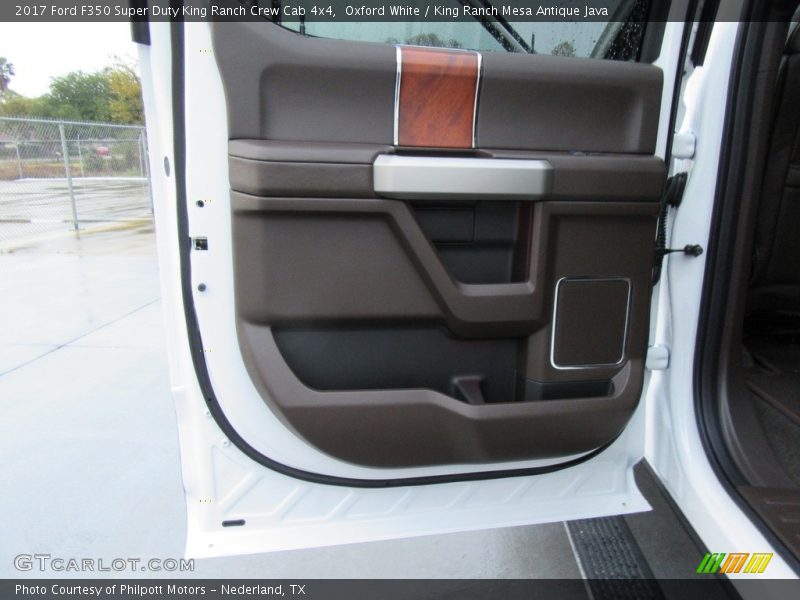 Oxford White / King Ranch Mesa Antique Java 2017 Ford F350 Super Duty King Ranch Crew Cab 4x4