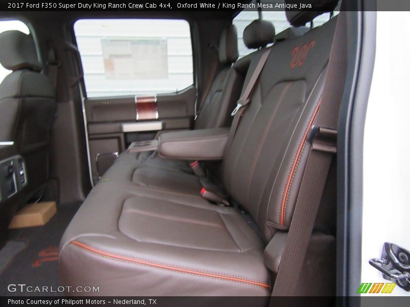 Rear Seat of 2017 F350 Super Duty King Ranch Crew Cab 4x4