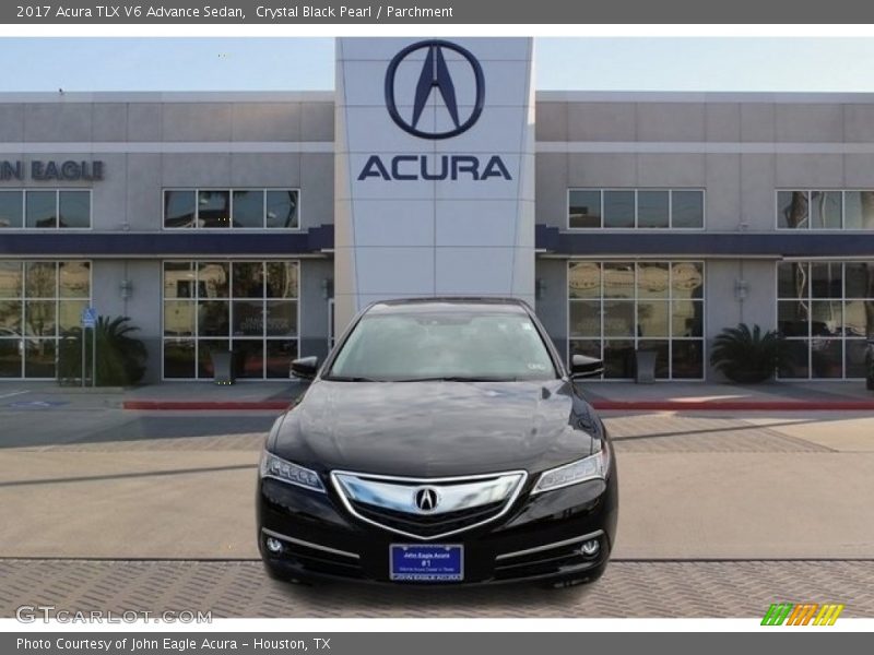 Crystal Black Pearl / Parchment 2017 Acura TLX V6 Advance Sedan