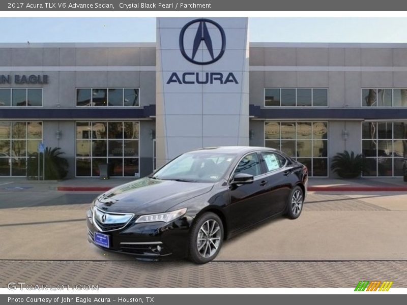 Crystal Black Pearl / Parchment 2017 Acura TLX V6 Advance Sedan