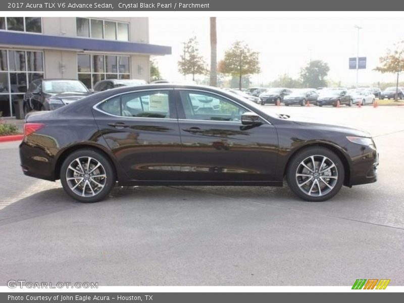 Crystal Black Pearl / Parchment 2017 Acura TLX V6 Advance Sedan