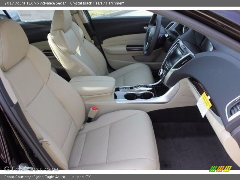 Crystal Black Pearl / Parchment 2017 Acura TLX V6 Advance Sedan