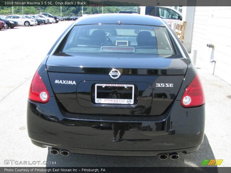 Onyx Black / Black 2006 Nissan Maxima 3.5 SE