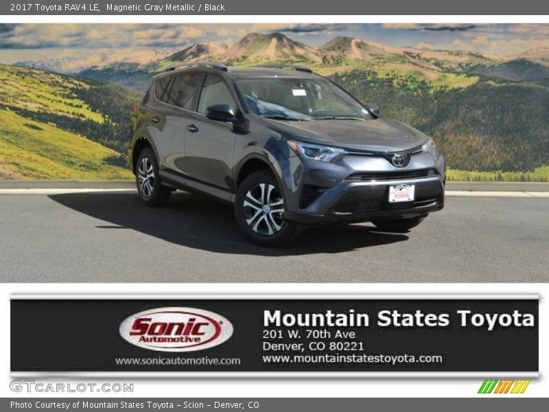 Magnetic Gray Metallic / Black 2017 Toyota RAV4 LE