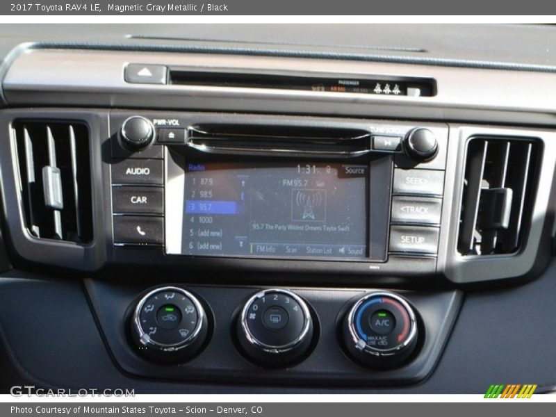 Magnetic Gray Metallic / Black 2017 Toyota RAV4 LE