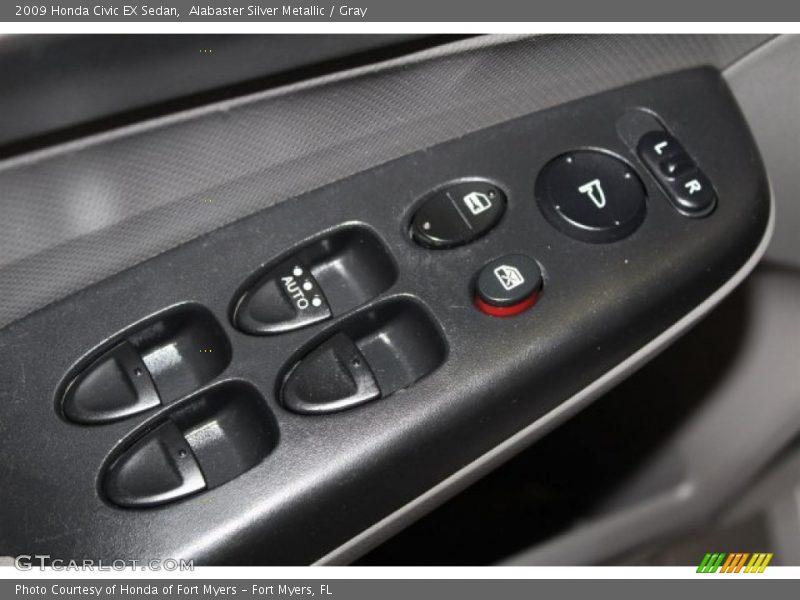Alabaster Silver Metallic / Gray 2009 Honda Civic EX Sedan