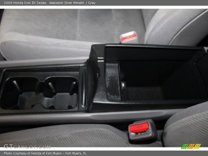 Alabaster Silver Metallic / Gray 2009 Honda Civic EX Sedan