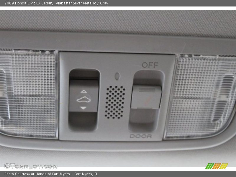 Alabaster Silver Metallic / Gray 2009 Honda Civic EX Sedan
