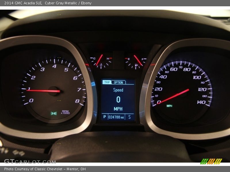 Cyber Gray Metallic / Ebony 2014 GMC Acadia SLE