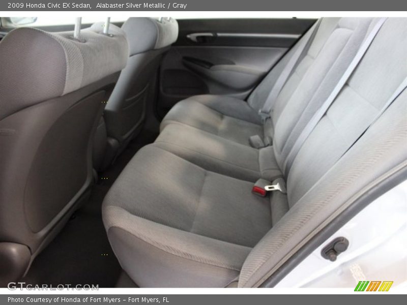 Alabaster Silver Metallic / Gray 2009 Honda Civic EX Sedan
