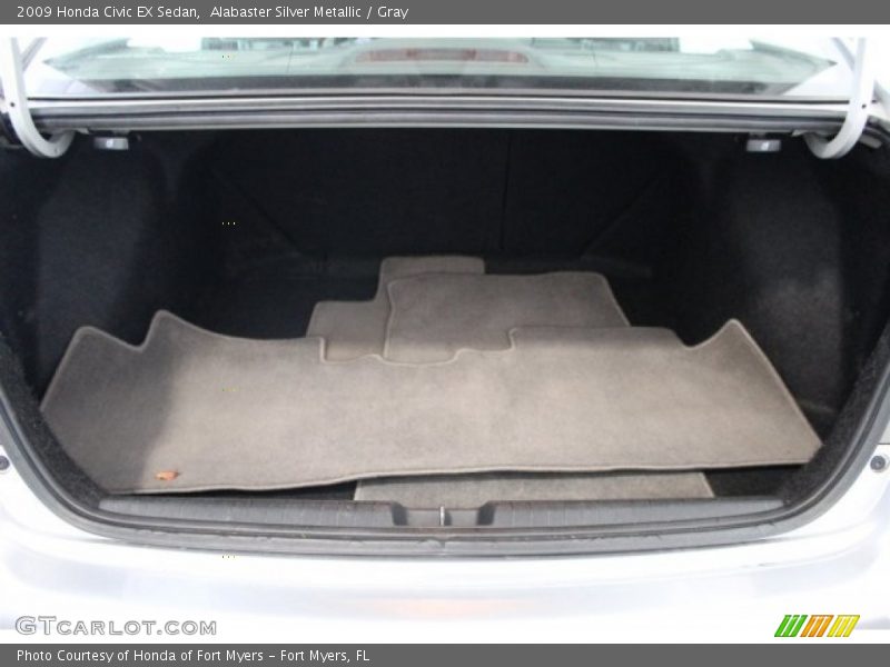 Alabaster Silver Metallic / Gray 2009 Honda Civic EX Sedan