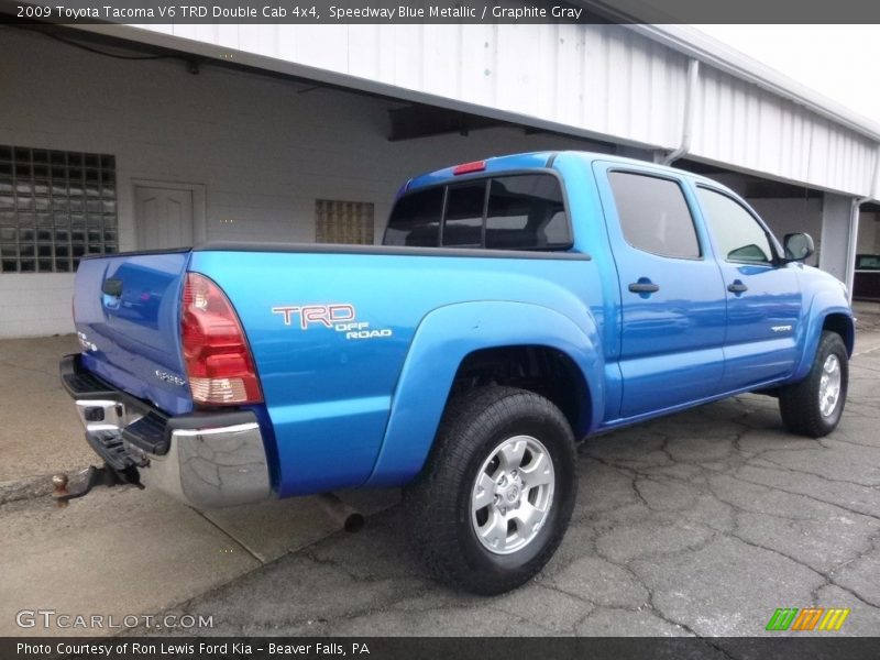 Speedway Blue Metallic / Graphite Gray 2009 Toyota Tacoma V6 TRD Double Cab 4x4