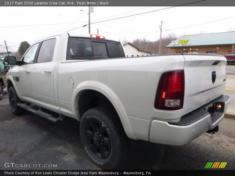 Pearl White / Black 2017 Ram 3500 Laramie Crew Cab 4x4