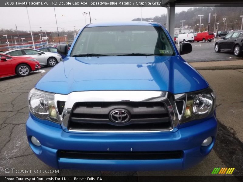 Speedway Blue Metallic / Graphite Gray 2009 Toyota Tacoma V6 TRD Double Cab 4x4
