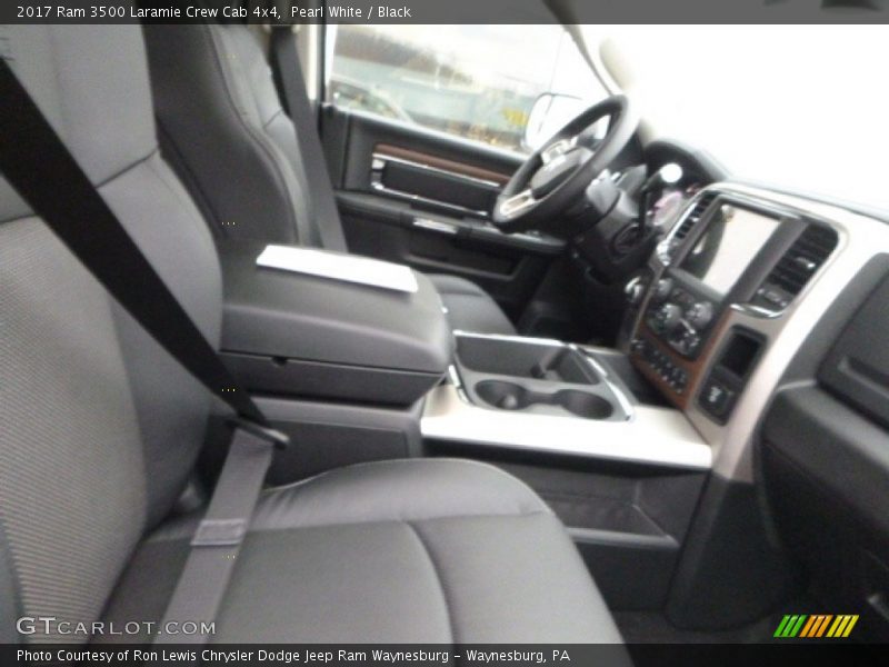 Pearl White / Black 2017 Ram 3500 Laramie Crew Cab 4x4