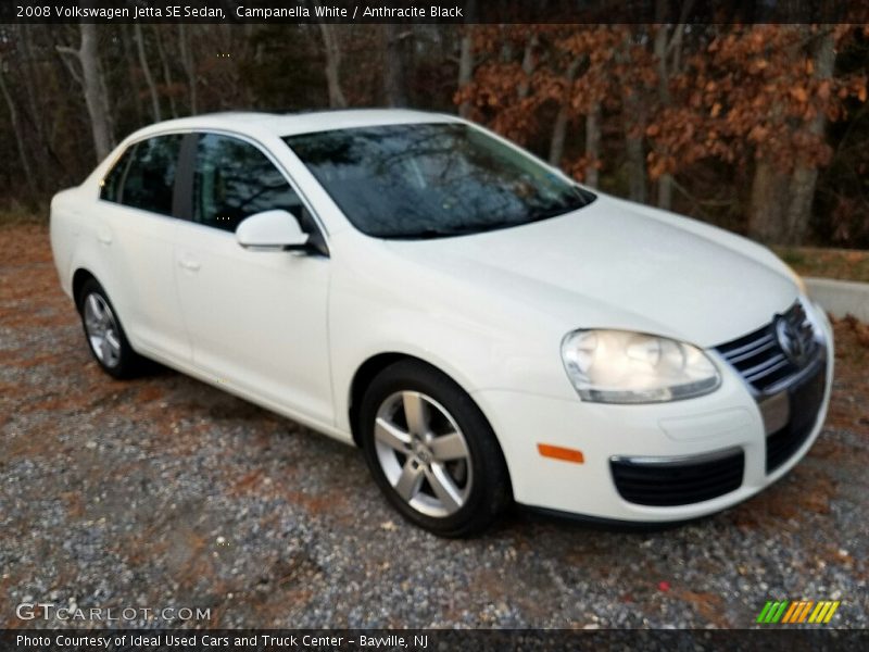 Campanella White / Anthracite Black 2008 Volkswagen Jetta SE Sedan