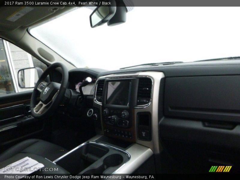 Pearl White / Black 2017 Ram 3500 Laramie Crew Cab 4x4