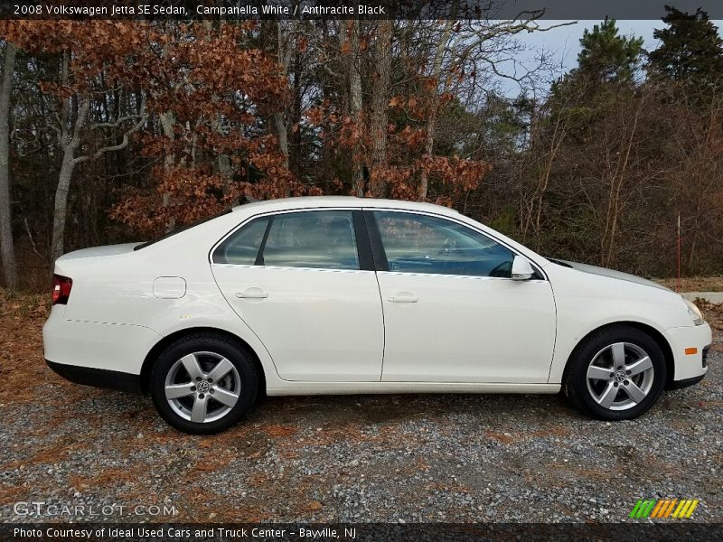 Campanella White / Anthracite Black 2008 Volkswagen Jetta SE Sedan