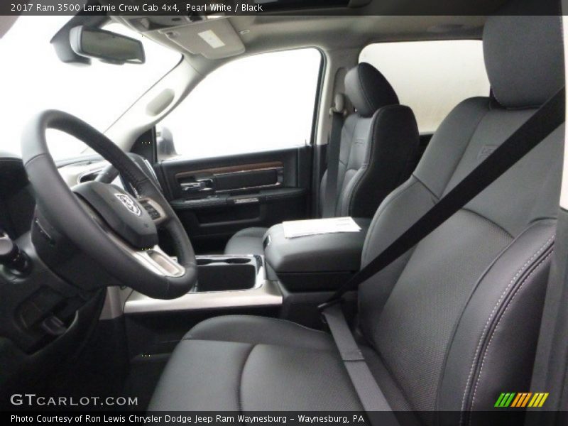 Pearl White / Black 2017 Ram 3500 Laramie Crew Cab 4x4