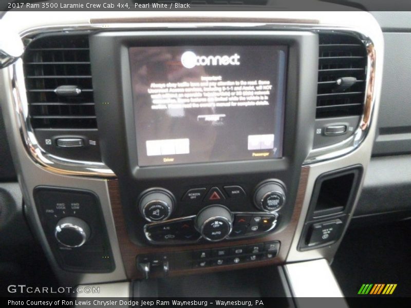 Pearl White / Black 2017 Ram 3500 Laramie Crew Cab 4x4