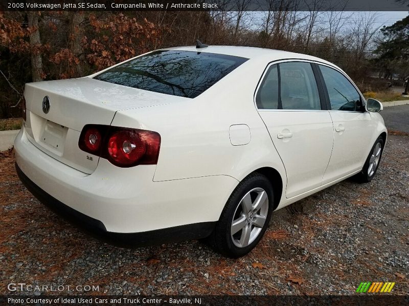 Campanella White / Anthracite Black 2008 Volkswagen Jetta SE Sedan