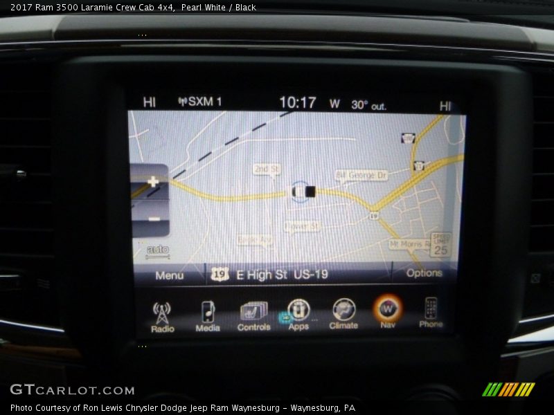 Pearl White / Black 2017 Ram 3500 Laramie Crew Cab 4x4