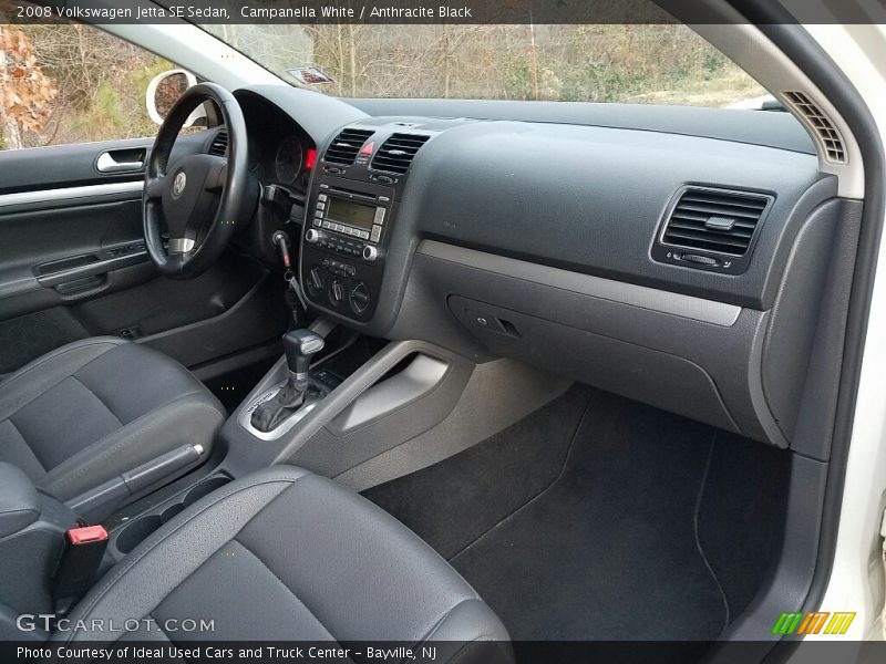 Campanella White / Anthracite Black 2008 Volkswagen Jetta SE Sedan