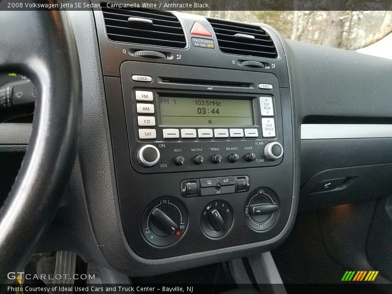 Campanella White / Anthracite Black 2008 Volkswagen Jetta SE Sedan