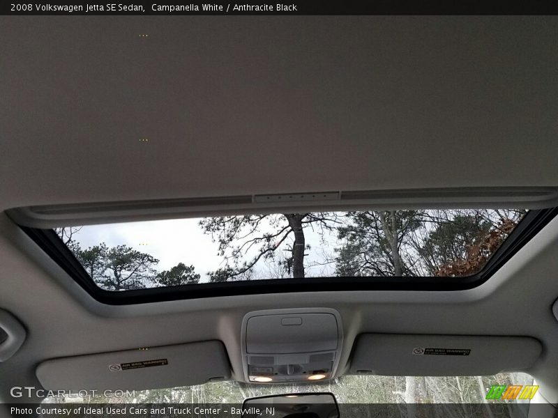 Campanella White / Anthracite Black 2008 Volkswagen Jetta SE Sedan
