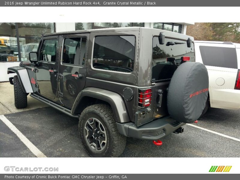 Granite Crystal Metallic / Black 2016 Jeep Wrangler Unlimited Rubicon Hard Rock 4x4