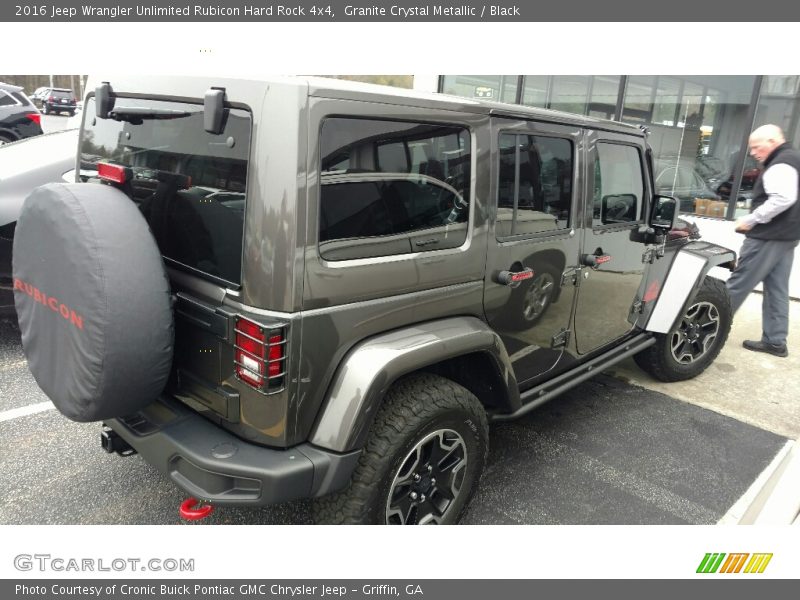 Granite Crystal Metallic / Black 2016 Jeep Wrangler Unlimited Rubicon Hard Rock 4x4