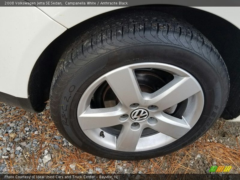 Campanella White / Anthracite Black 2008 Volkswagen Jetta SE Sedan