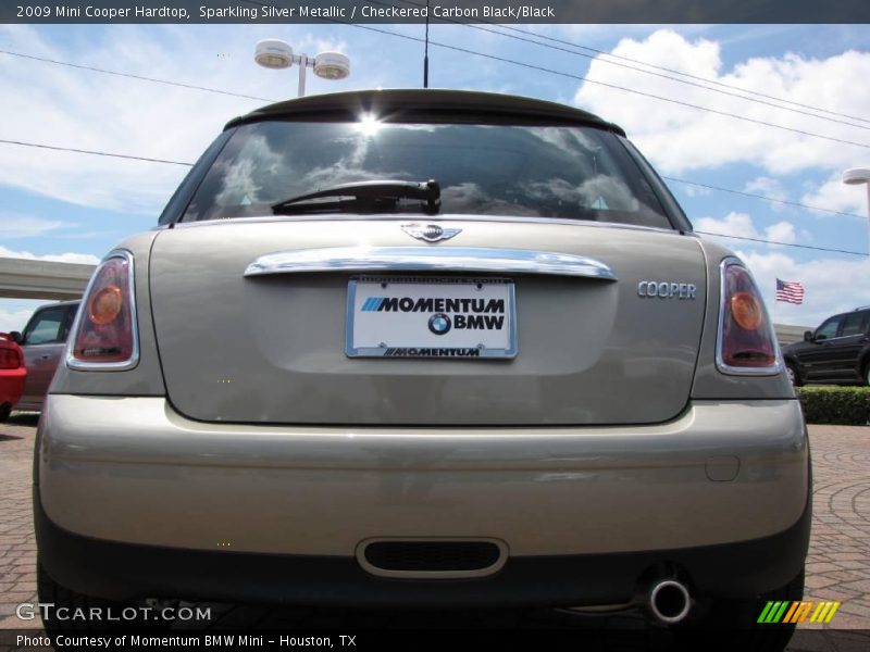 Sparkling Silver Metallic / Checkered Carbon Black/Black 2009 Mini Cooper Hardtop