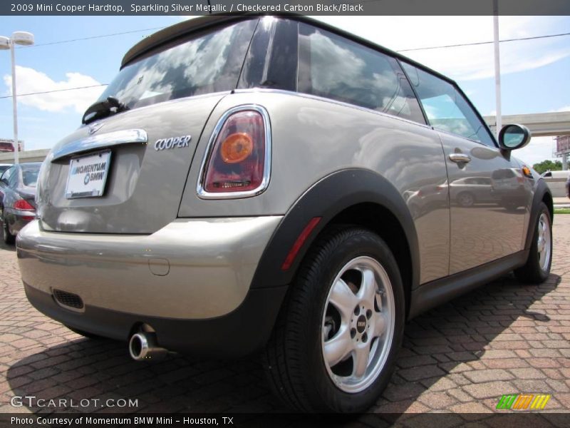 Sparkling Silver Metallic / Checkered Carbon Black/Black 2009 Mini Cooper Hardtop