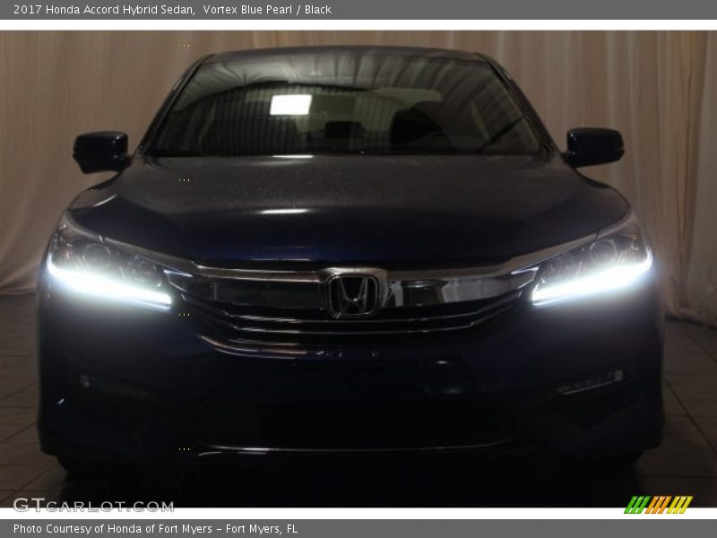 Vortex Blue Pearl / Black 2017 Honda Accord Hybrid Sedan