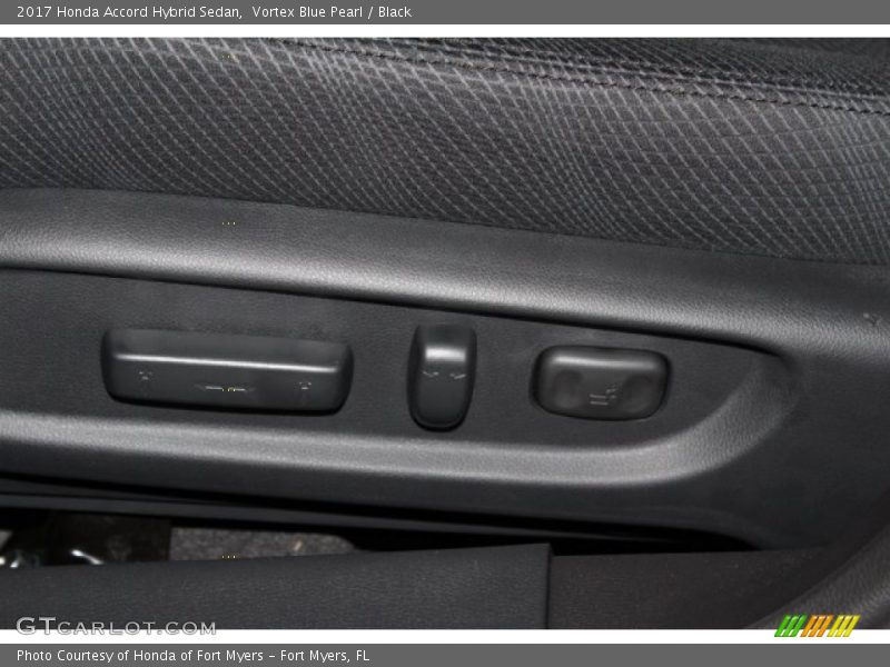 Vortex Blue Pearl / Black 2017 Honda Accord Hybrid Sedan