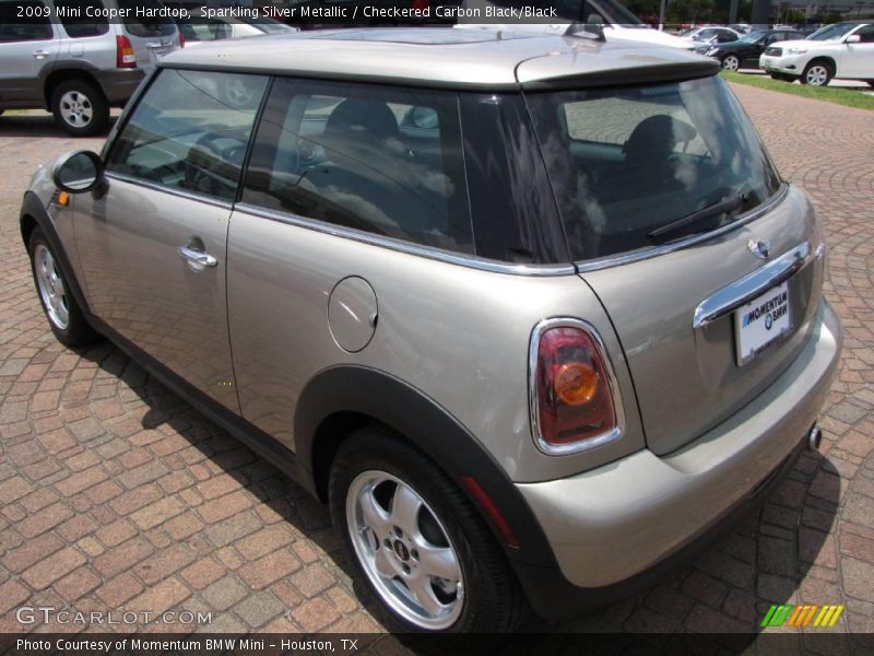 Sparkling Silver Metallic / Checkered Carbon Black/Black 2009 Mini Cooper Hardtop