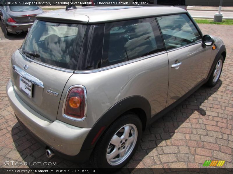 Sparkling Silver Metallic / Checkered Carbon Black/Black 2009 Mini Cooper Hardtop