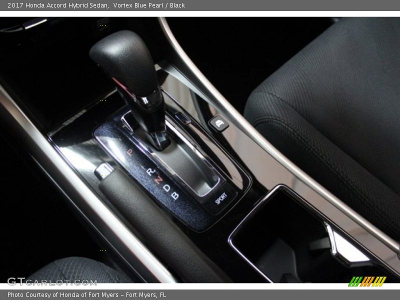 Vortex Blue Pearl / Black 2017 Honda Accord Hybrid Sedan