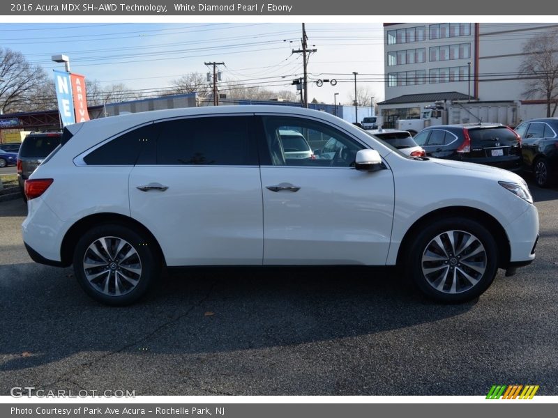 White Diamond Pearl / Ebony 2016 Acura MDX SH-AWD Technology