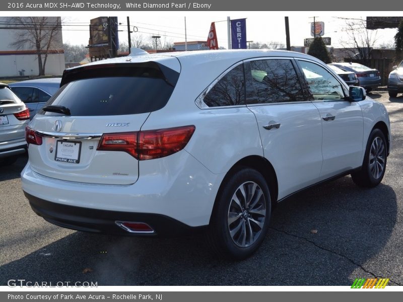 White Diamond Pearl / Ebony 2016 Acura MDX SH-AWD Technology